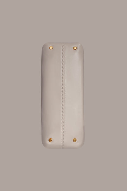 POPLIN LEATHER CLUTCH