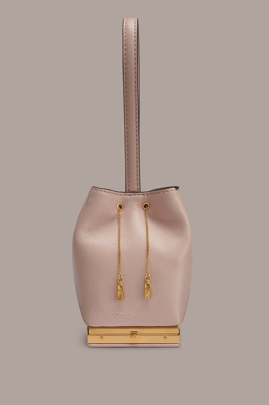 SISAL LEATHER CLUTCH