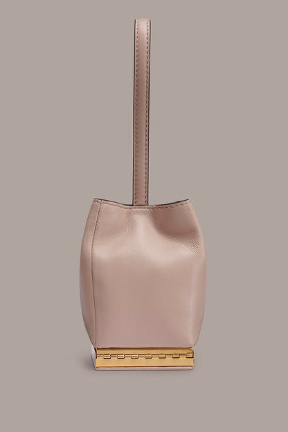 SISAL LEATHER CLUTCH