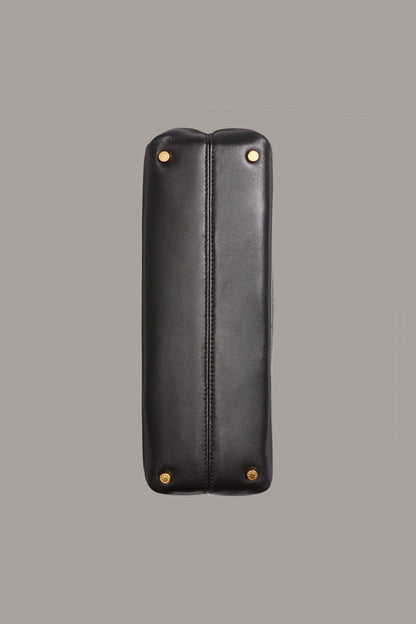 POPLIN LEATHER CLUTCH
