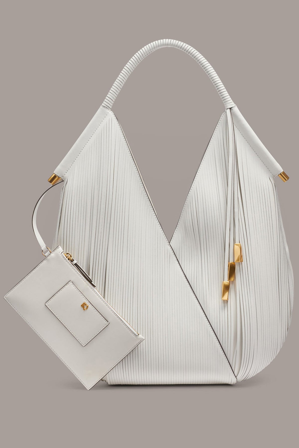 BALDWIN LARGE LASER-CUT SHOULDER BAG