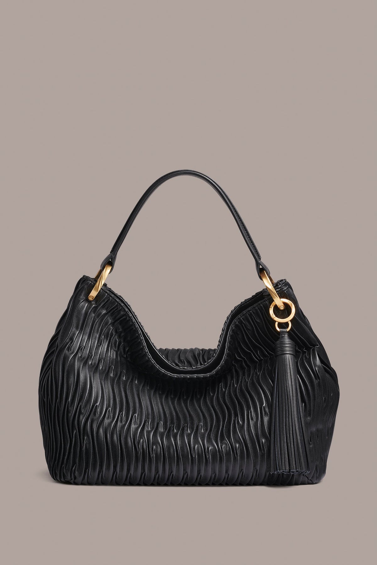 GLENWOOD PLEATED SHOULDER BAG