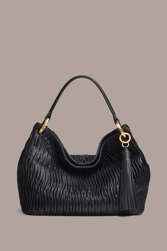 GLENWOOD PLEATED SHOULDER BAG