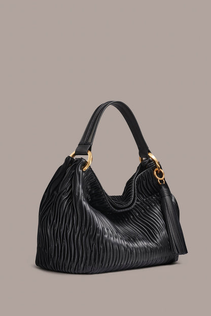 GLENWOOD PLEATED SHOULDER BAG