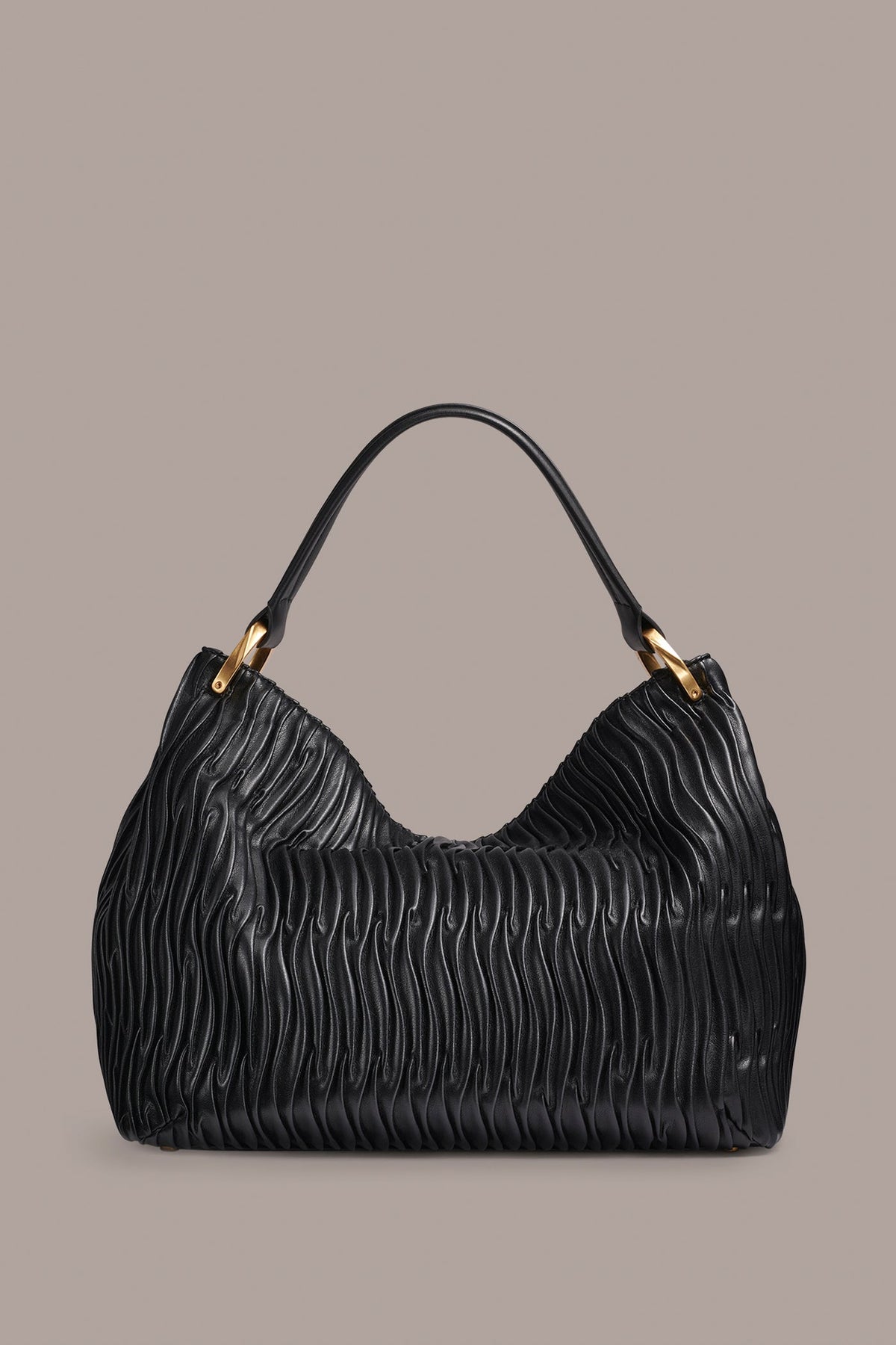 GLENWOOD PLEATED SHOULDER BAG