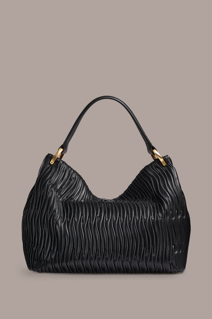 GLENWOOD PLEATED SHOULDER BAG