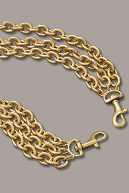 MULTI ROW CHAIN LINK COLLAR NECKLACE