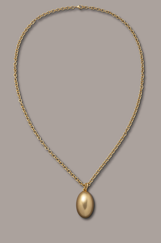 LONG PEBBLE PENDANT NECKLACE
