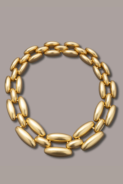 MODERN METAL LINK NECKLACE