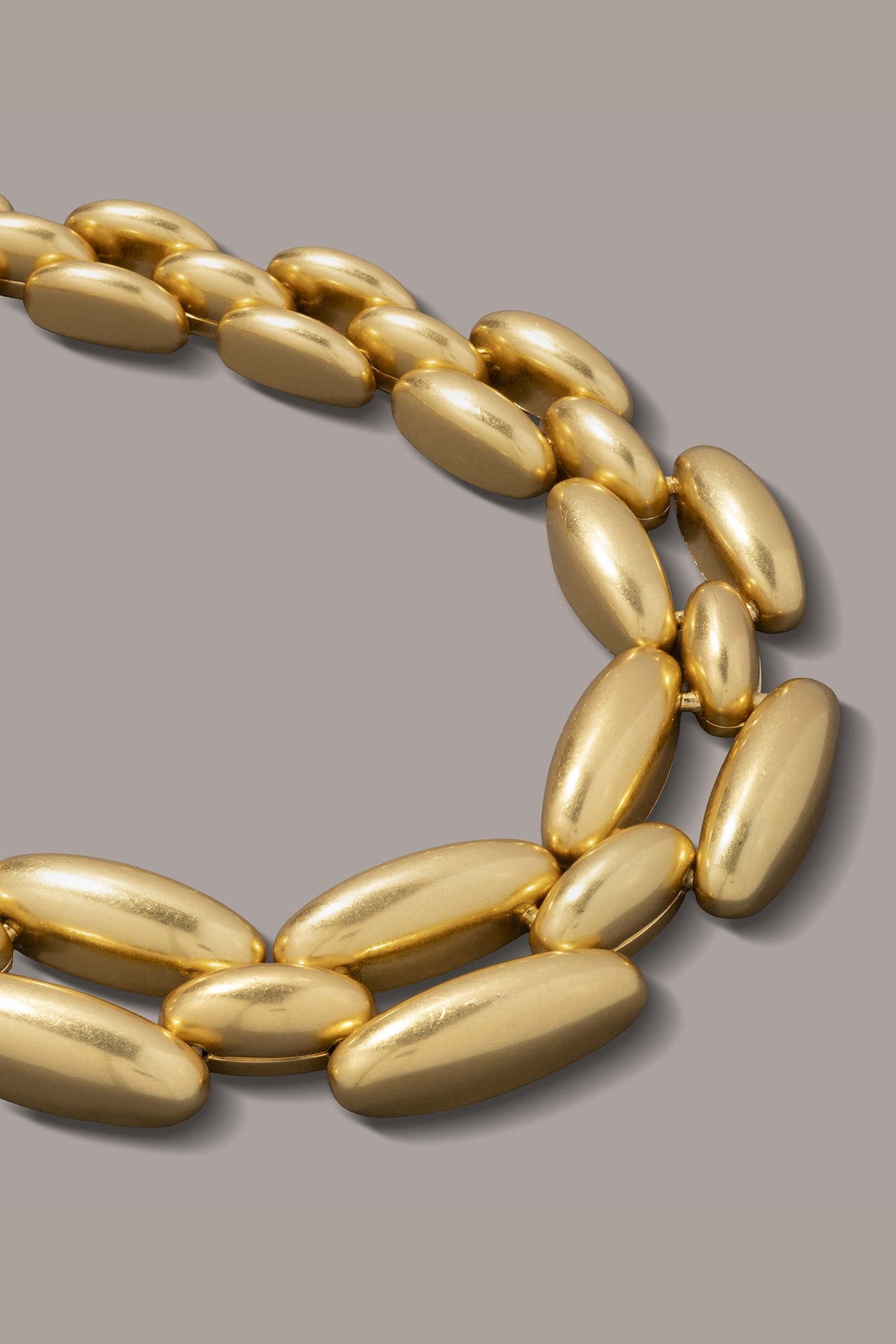 MODERN METAL LINK NECKLACE