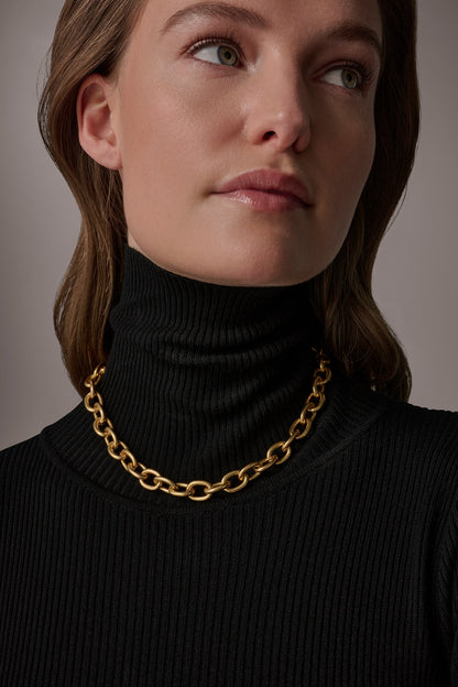 CHAIN LINK COLLAR NECKLACE
