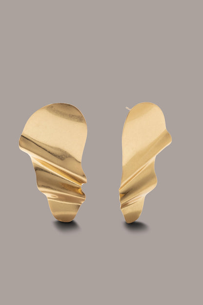 OVERSIZED TWISTED STUD EARRING