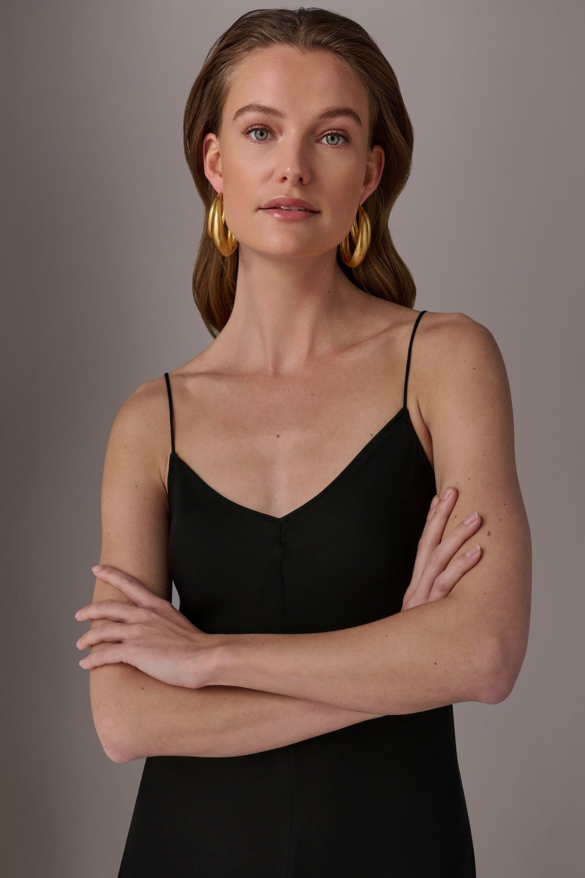 ORGANIC MOLTEN MULTI ROW HOOP EARRING
