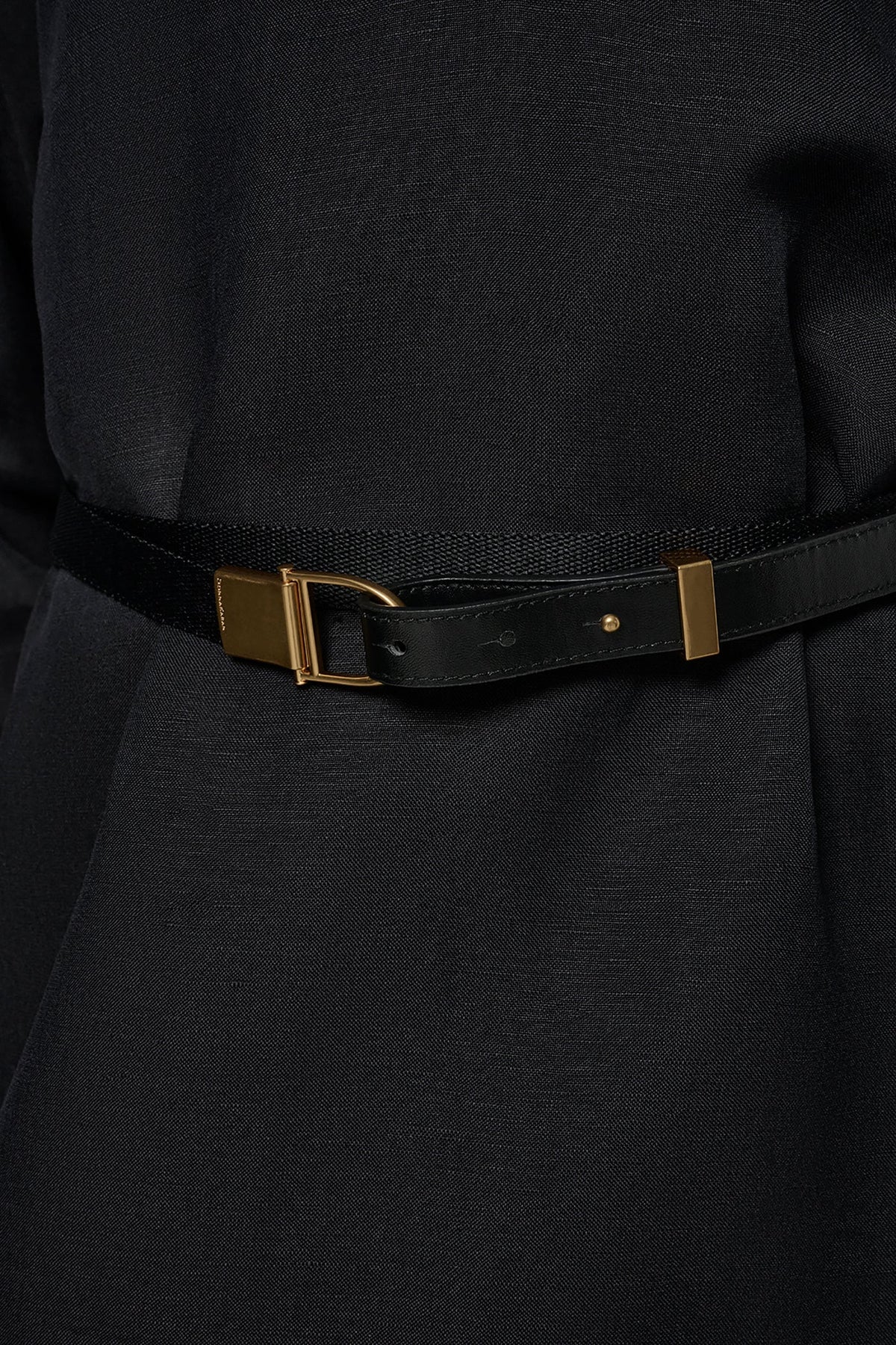 LINEN-BLEND SHIRT DRESS