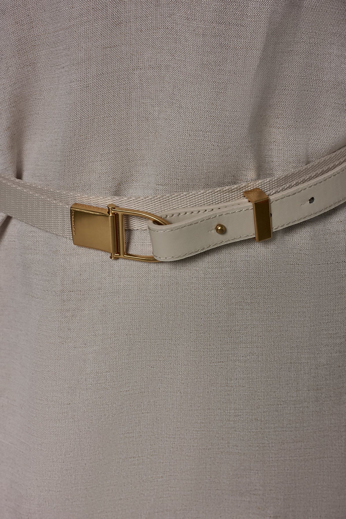 LINEN-BLEND SHIRT DRESS