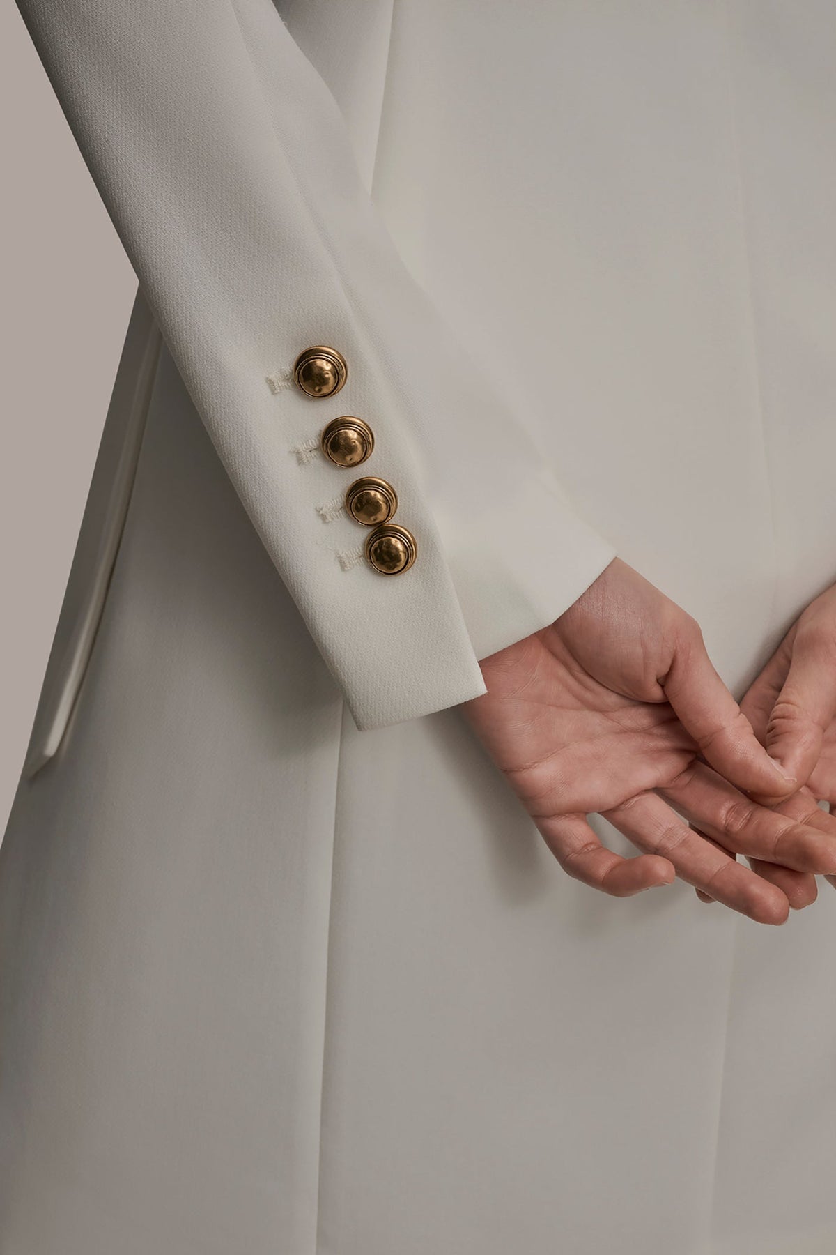 LONG SLEEVE MINI WRAP JACKET DRESS