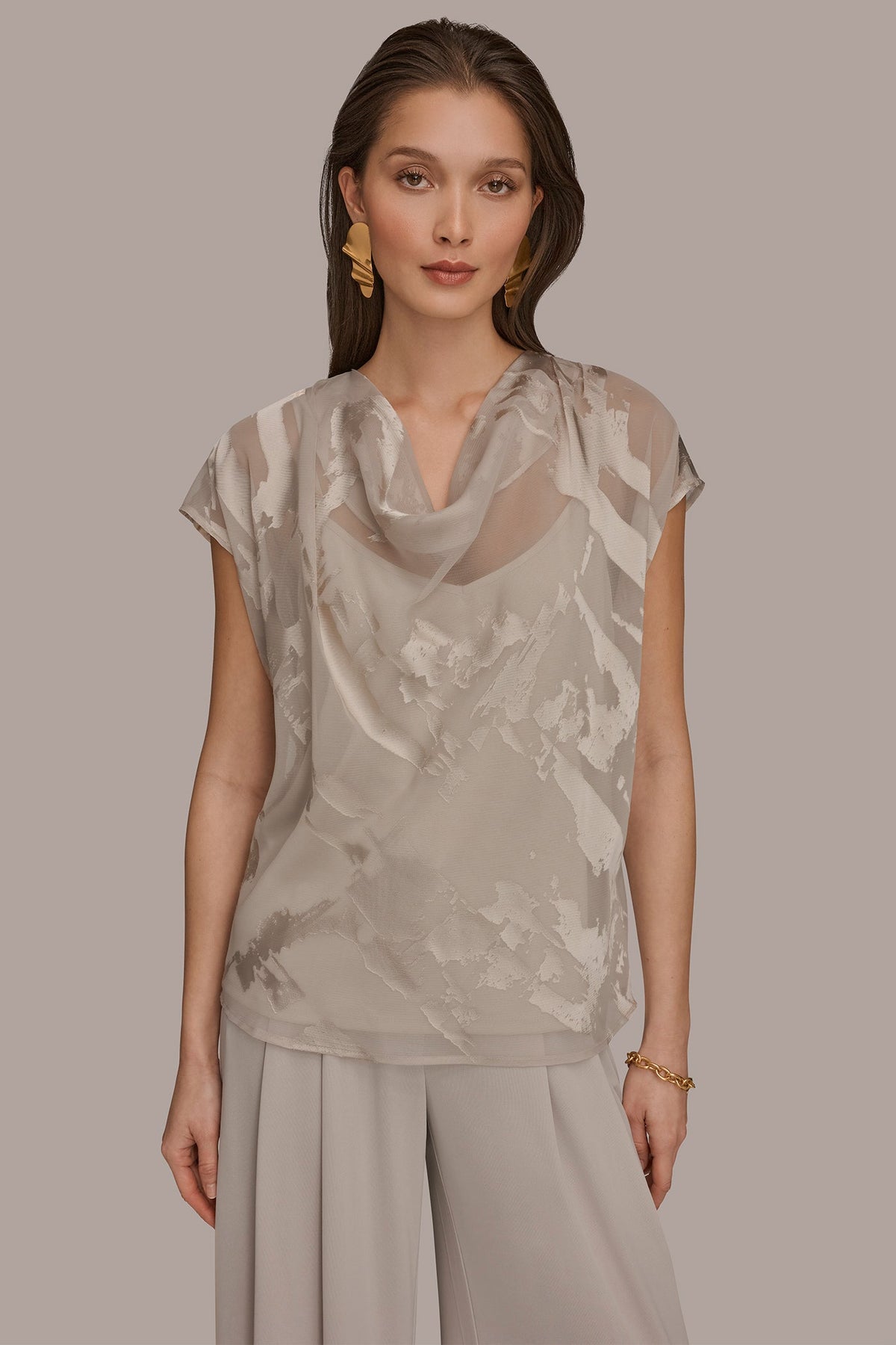 SATIN ABSTRACT BURNOUT TOP