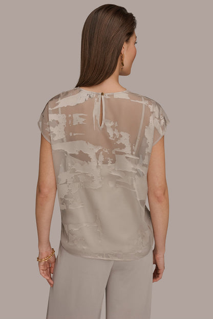SATIN ABSTRACT BURNOUT TOP