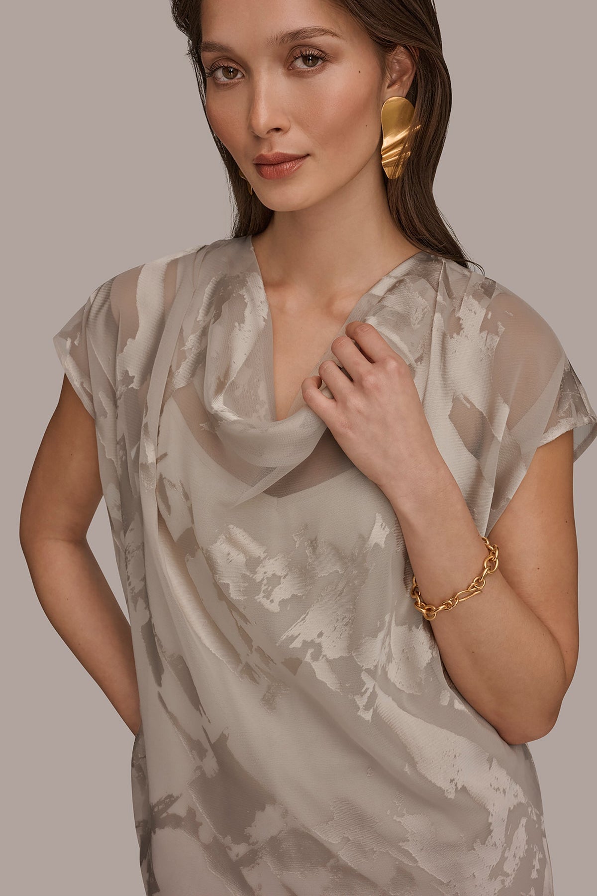 SATIN ABSTRACT BURNOUT TOP