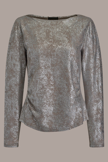 LONG SLEEVE FOIL TOP