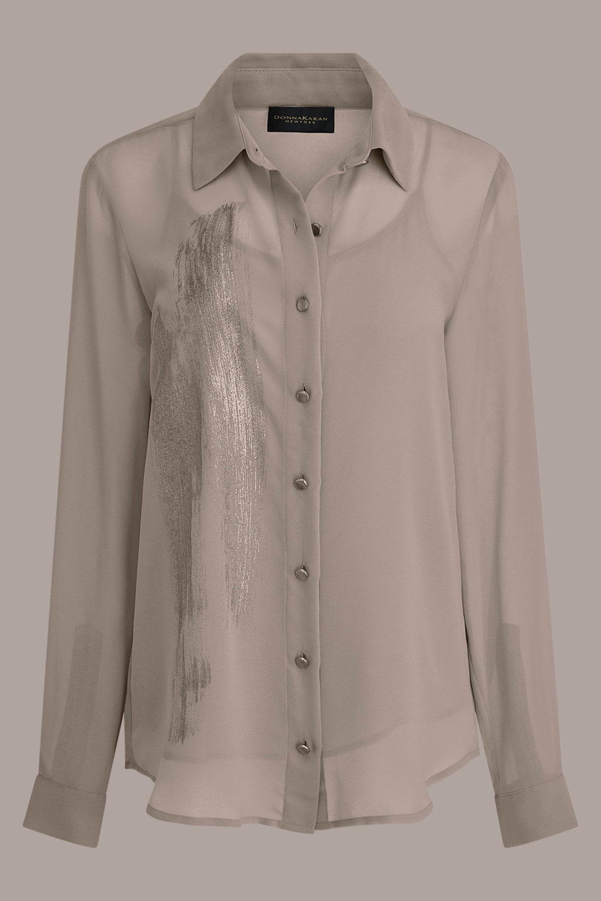 METALLIC BRUSHSTROKE BLOUSE
