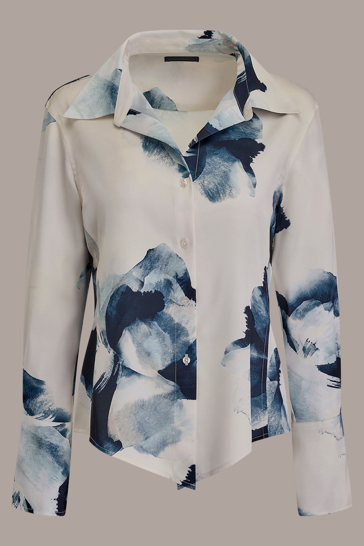 FLORAL HIGH-LOW BLOUSE