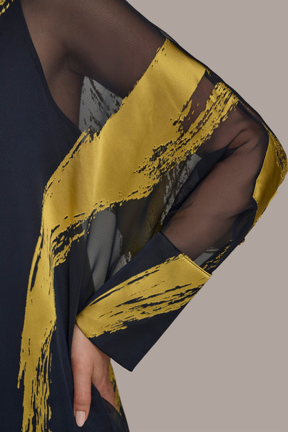 PRINT COLLARED TUNIC