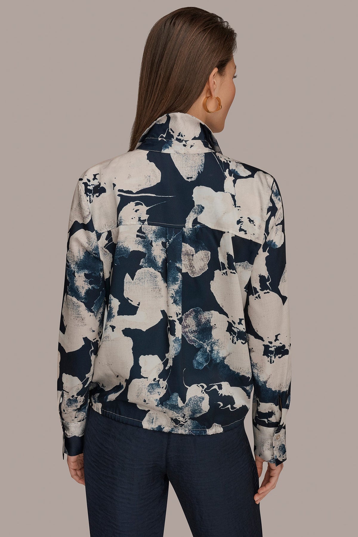 DRAWSTRING HEM BLOUSE