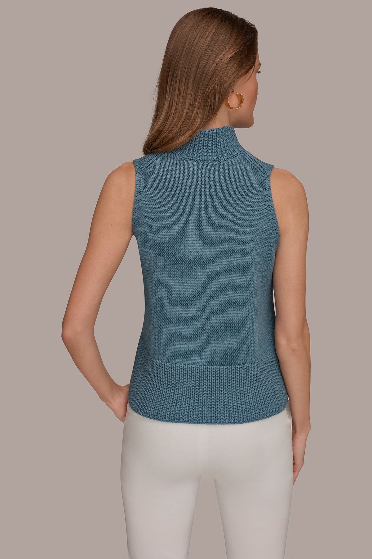 SLEEVELESS A-LINE SWEATER