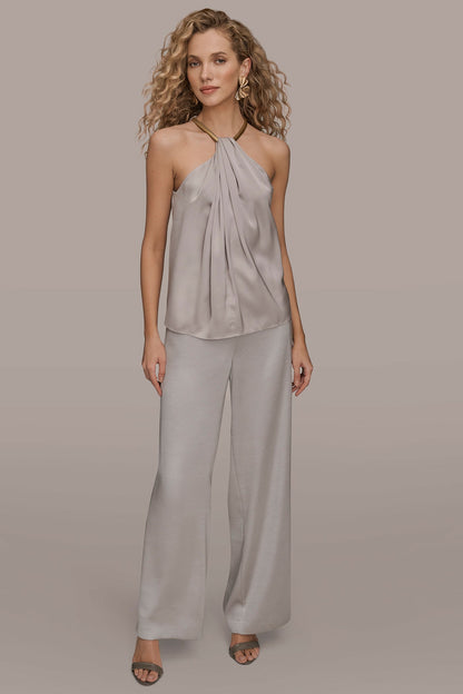 TWIST HALTERNECK BLOUSE