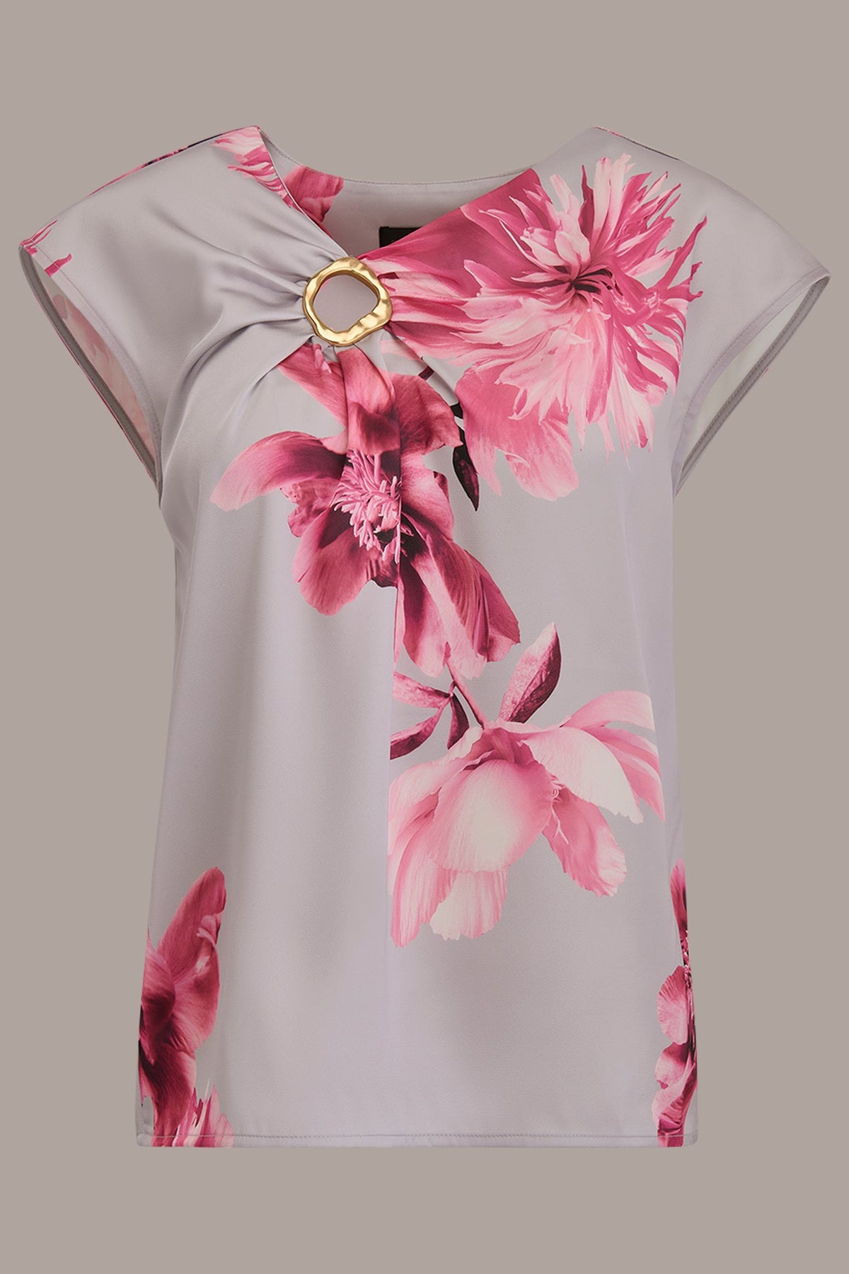 CIRCLE KEYHOLE BLOUSE