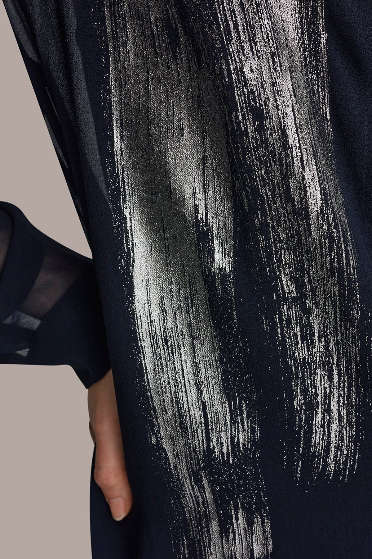 METALLIC BRUSHSTROKE BLOUSE