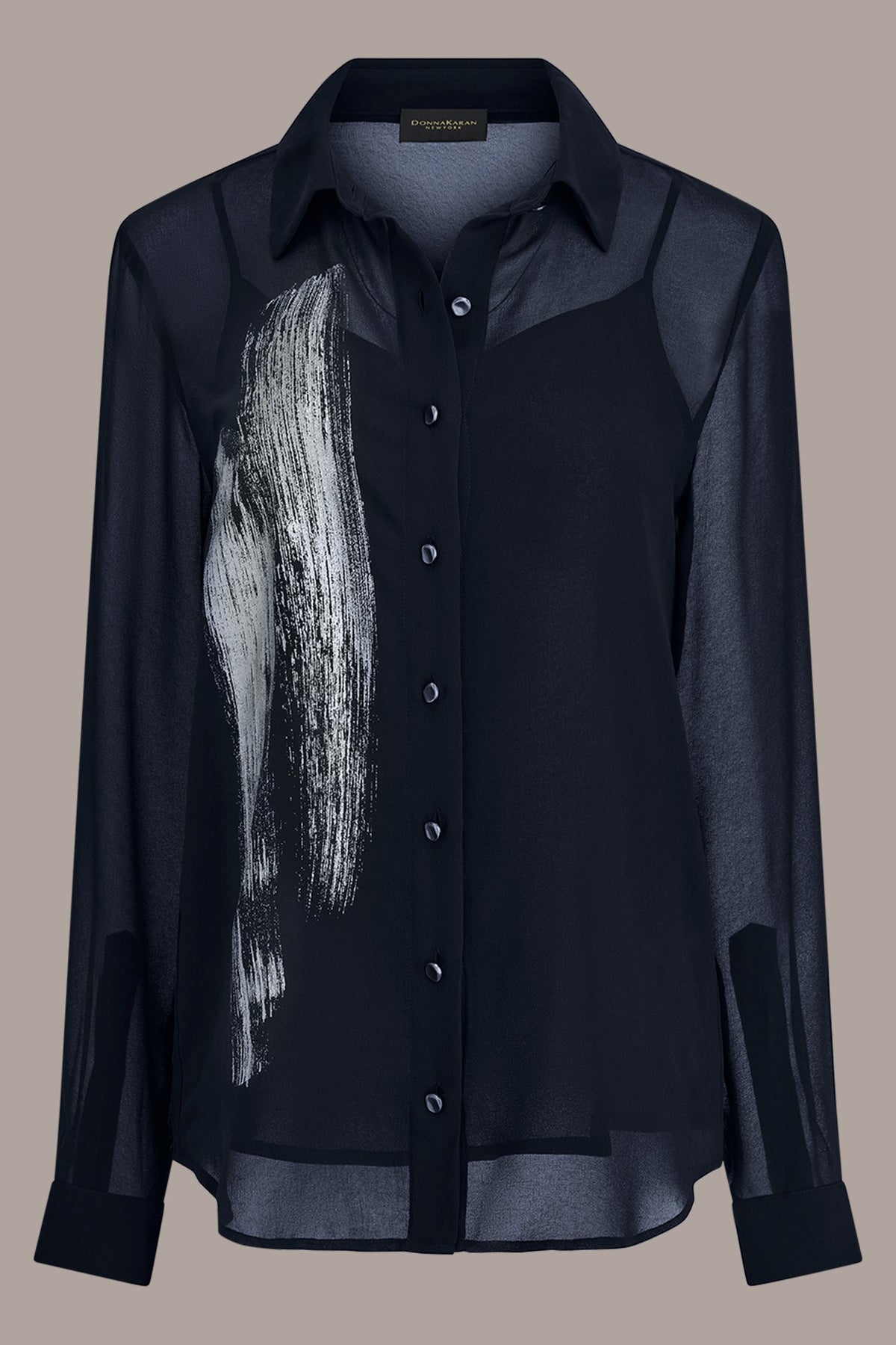 METALLIC BRUSHSTROKE BLOUSE
