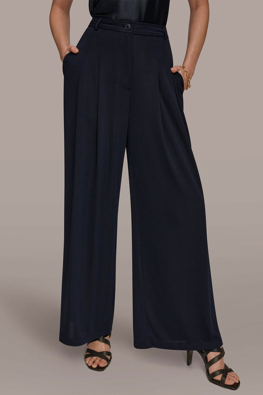 PLEATED KNIT PANT