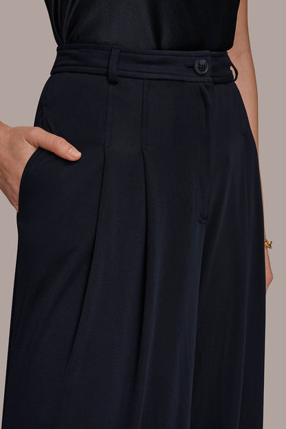 PLEATED KNIT PANT