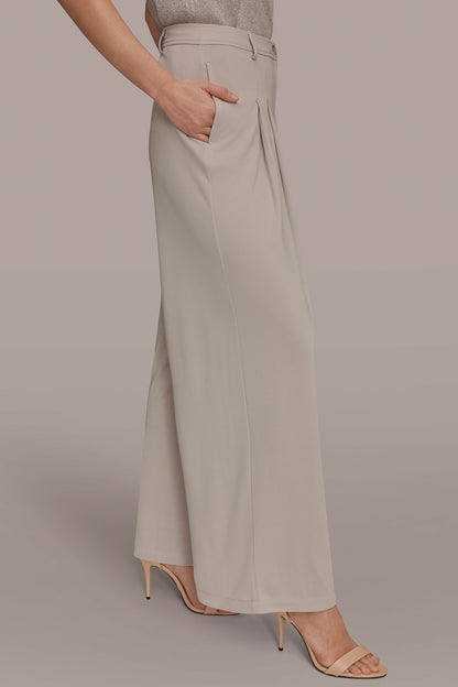 PLEATED KNIT PANT