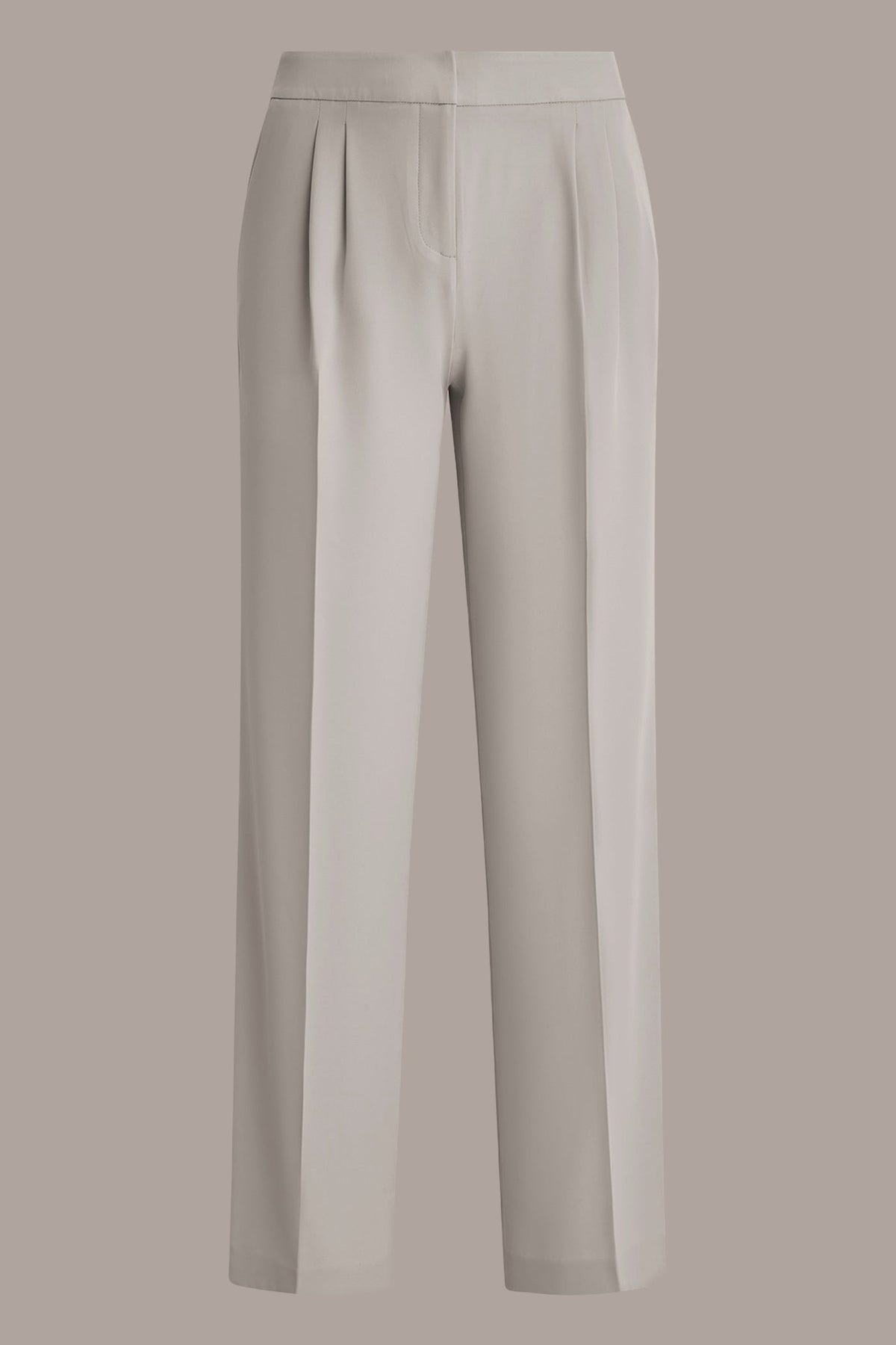 MID-RISE PLEATED WIDE-LEG SUIT PANT