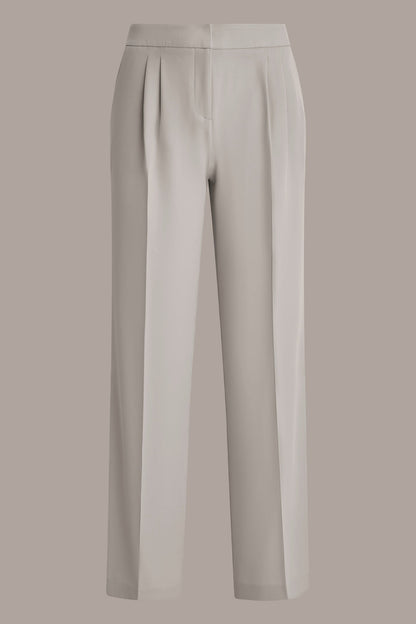 MID-RISE PLEATED WIDE-LEG SUIT PANT