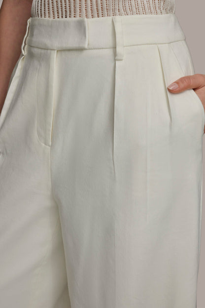 PLEATED WIDE LEG PANT