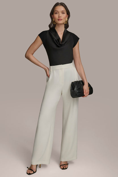 WIDE PANT WITH PLEATS