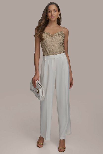 WIDE PANT WITH PLEATS