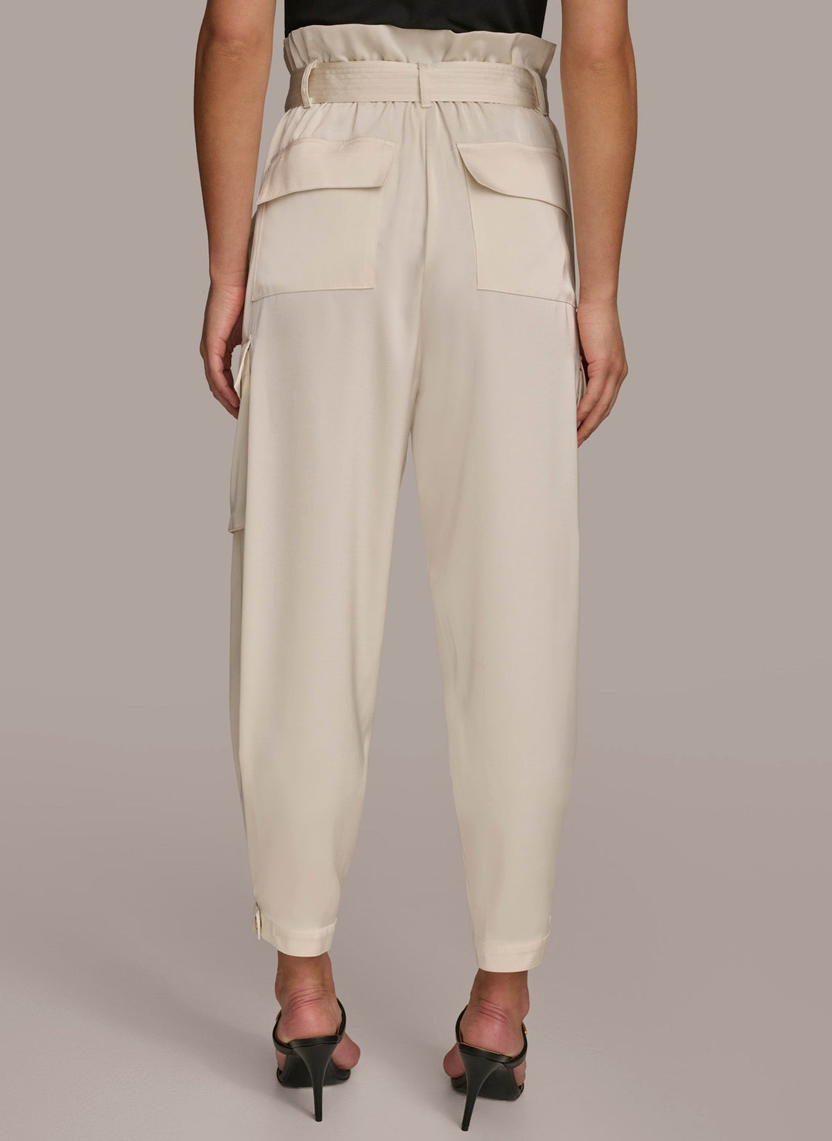 CARGO PANT WITH TIE BELT