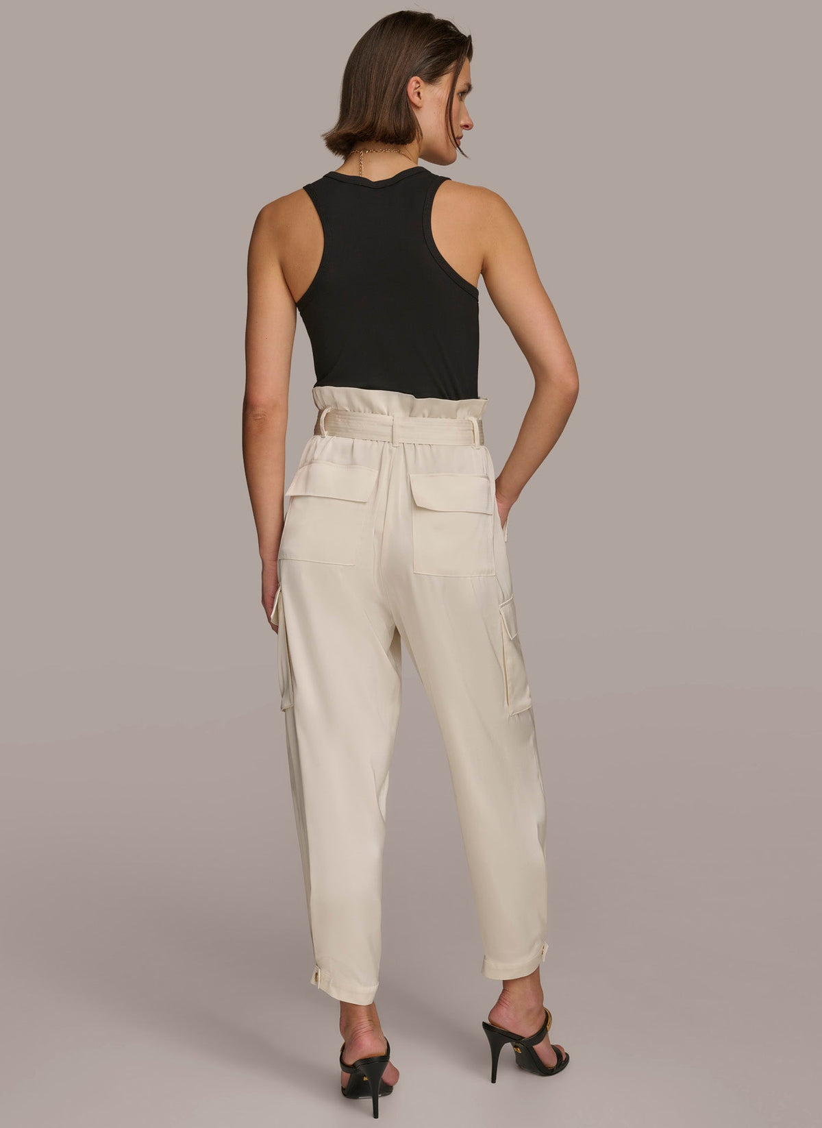 CARGO PANT WITH TIE BELT