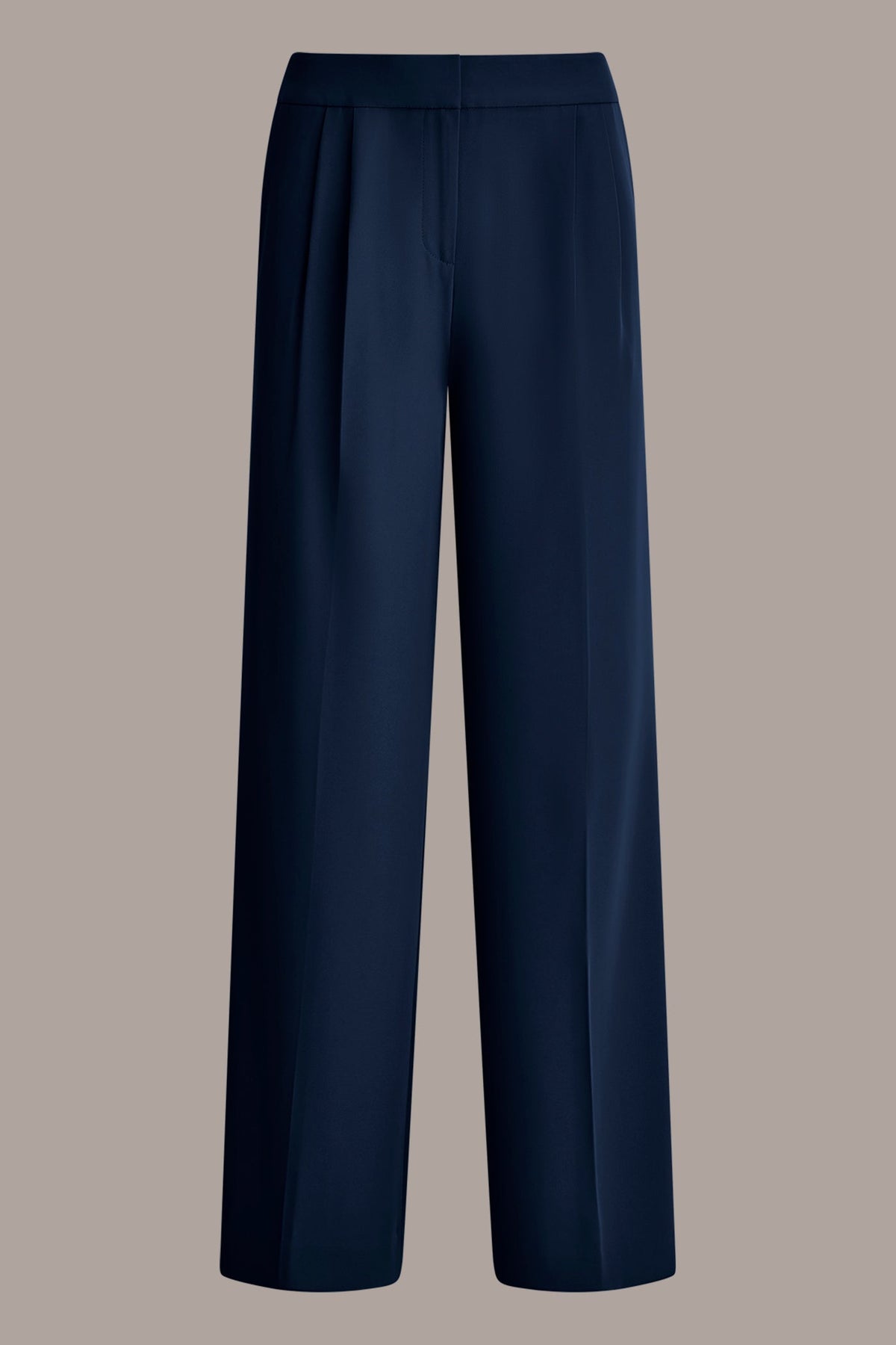 MID-RISE PLEATED WIDE-LEG SUIT PANT