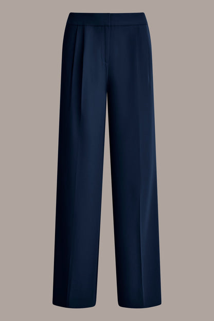 MID-RISE PLEATED WIDE-LEG SUIT PANT