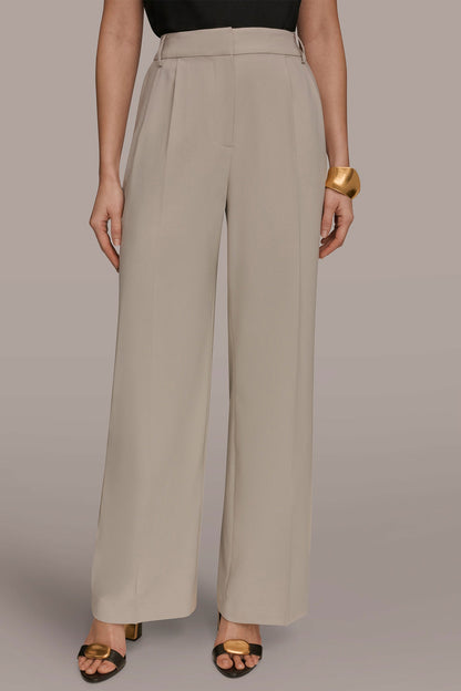 PLEATED WIDE LEG PANT
