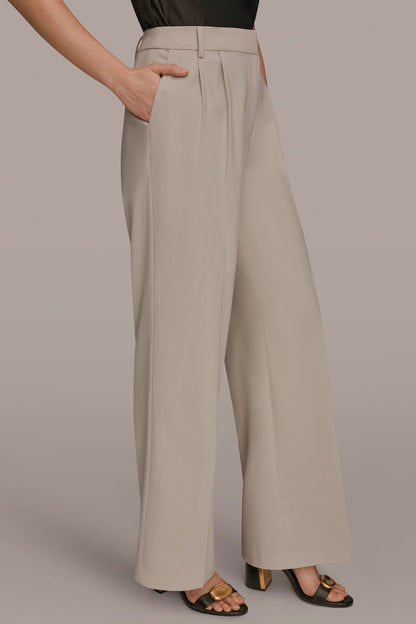 PLEATED WIDE LEG PANT