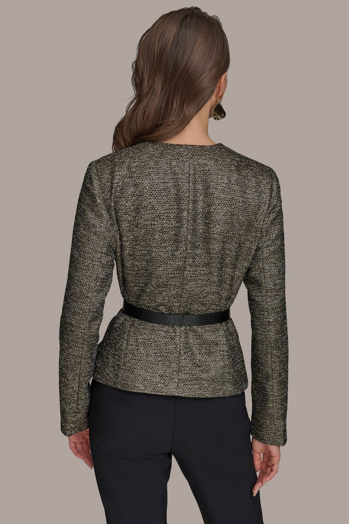 METALLIC WRAP JACKET
