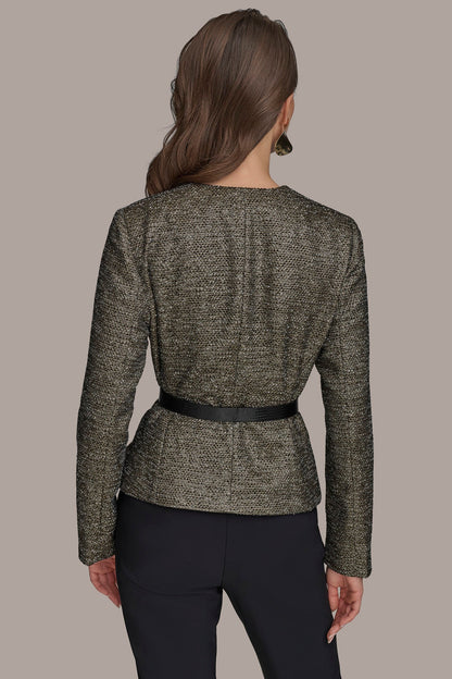METALLIC WRAP JACKET