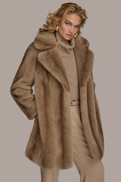 LUXE FAUX FUR COAT